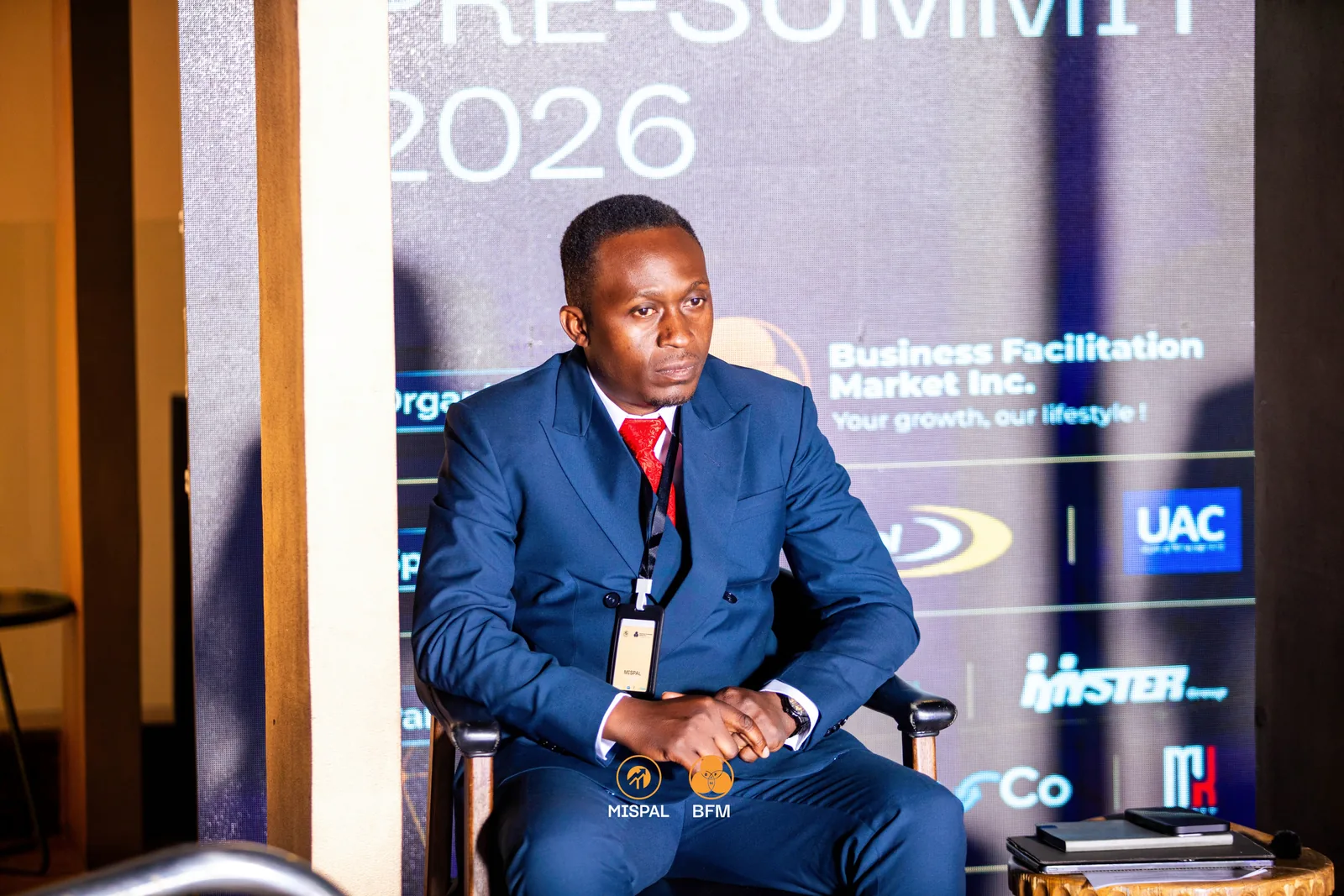 Speaker on stage during the MISPAL Pre-Summit 2026